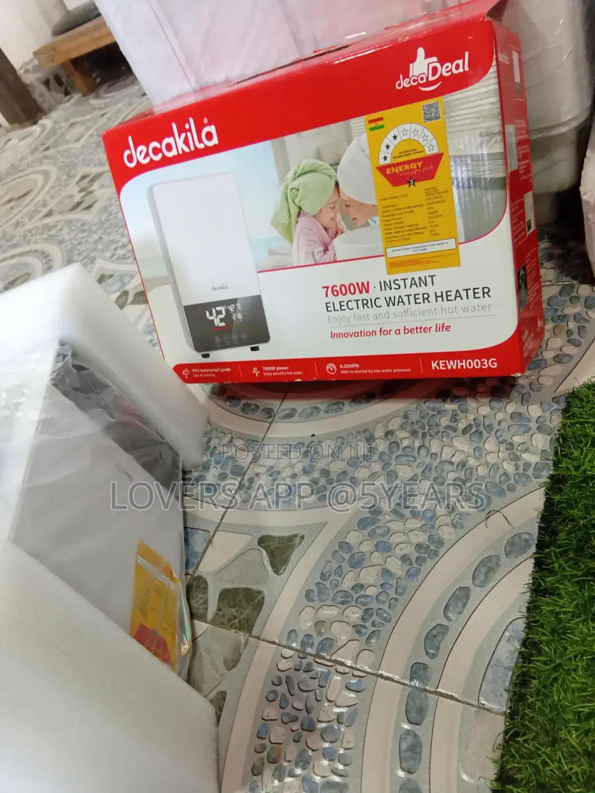 Energetic 7600w. Instant Electric Decakila Water Heater