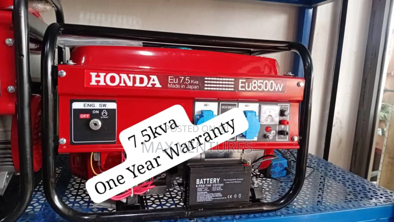 Stable Power 7.5kva Gasoline Honda Generator