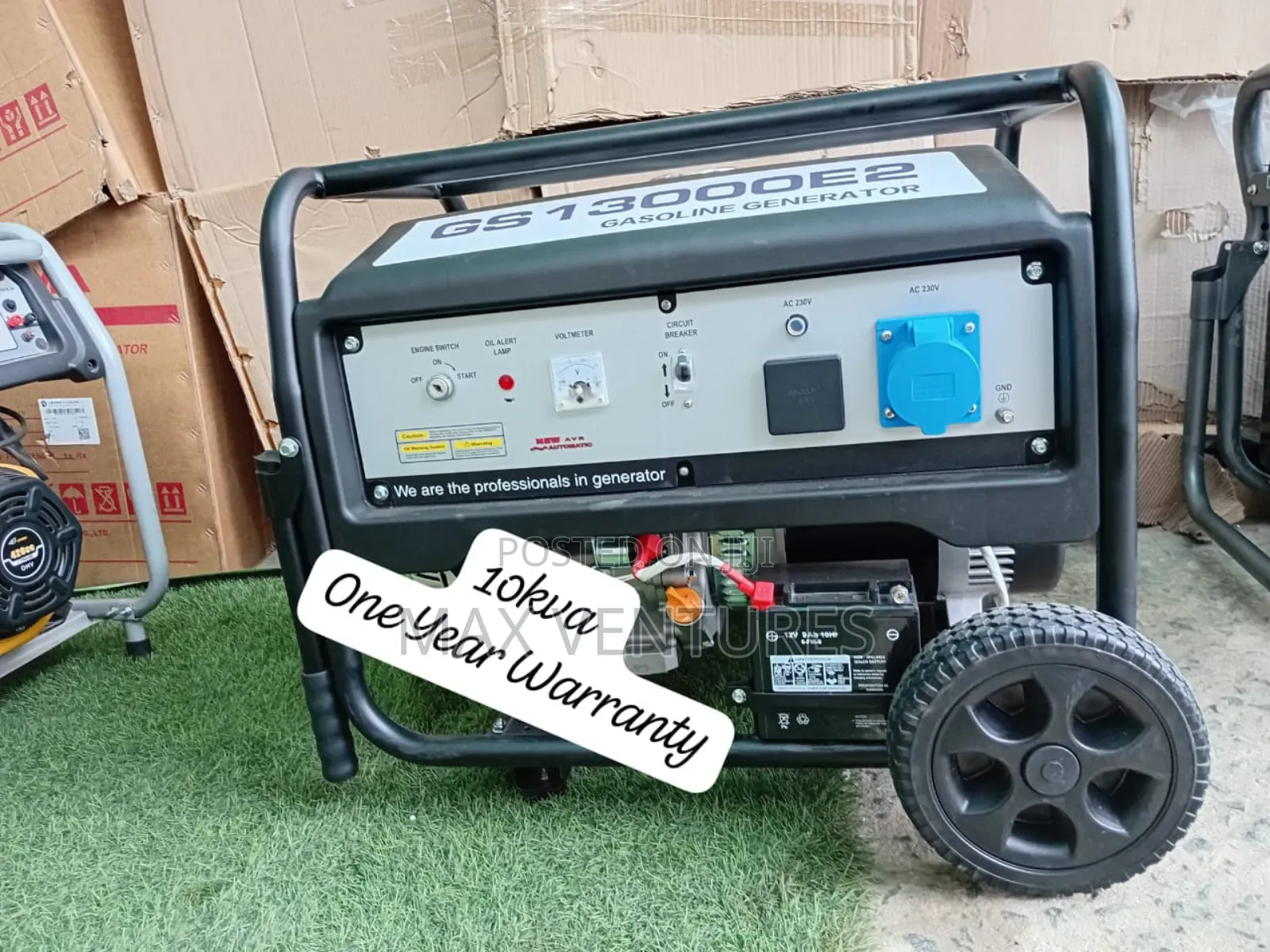 Uk 10kva Gasoline Weather Resistant Generator