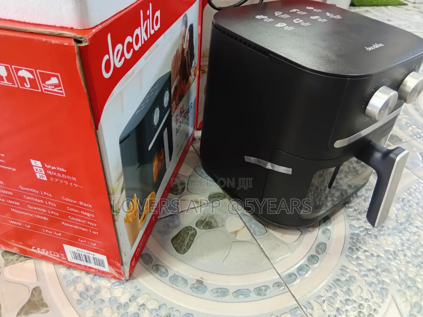 Influential Decakila Oil-Free and Low Fat 6.5l Air Fryer