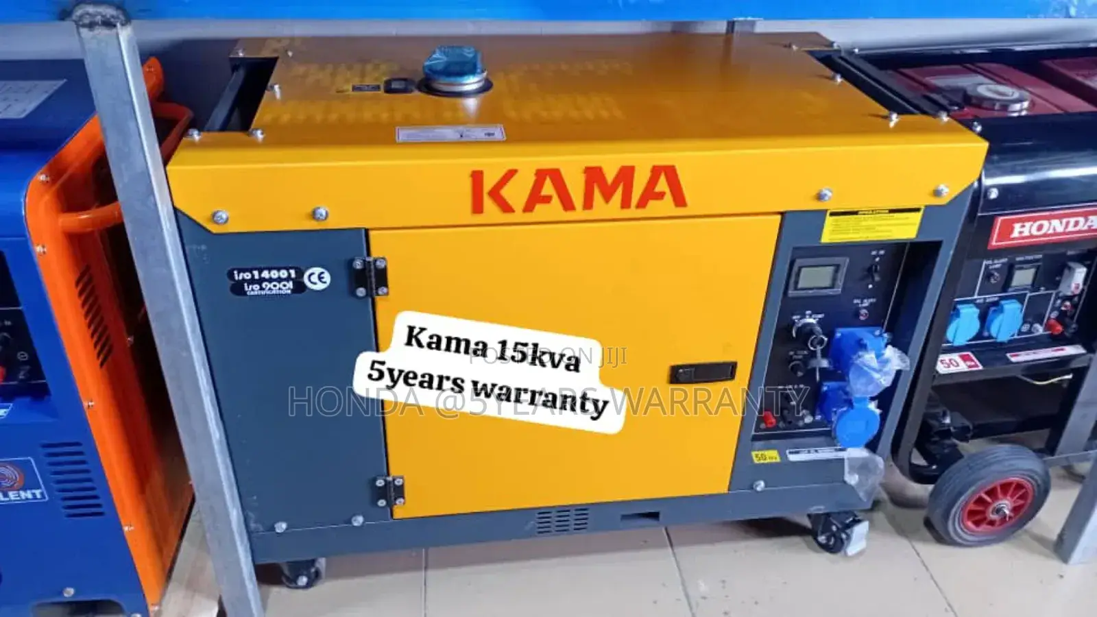 Powered With Air-Cooled 15kva 16500watt Kama Generator 15kva
