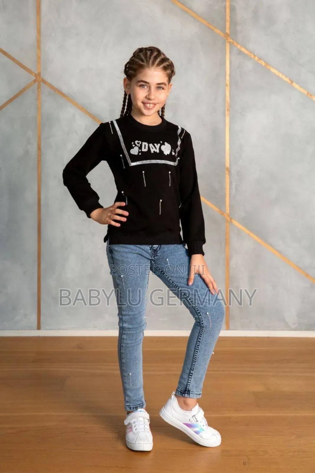 Made in Turkey Sweater and Jeans Set