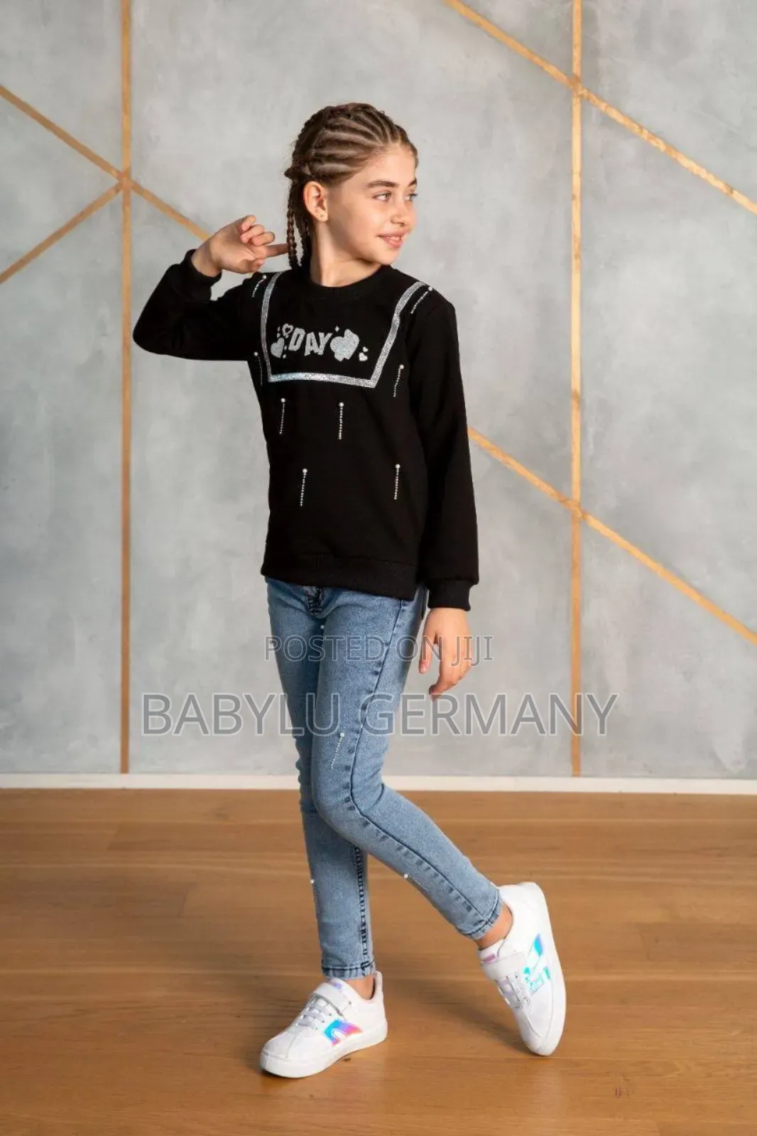 Made in Turkey Sweater and Jeans Set