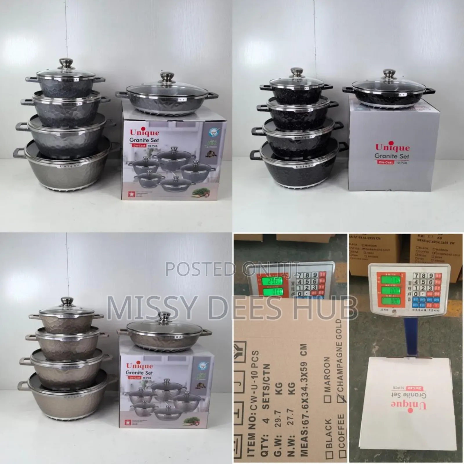 10pcs Unique Granite Set