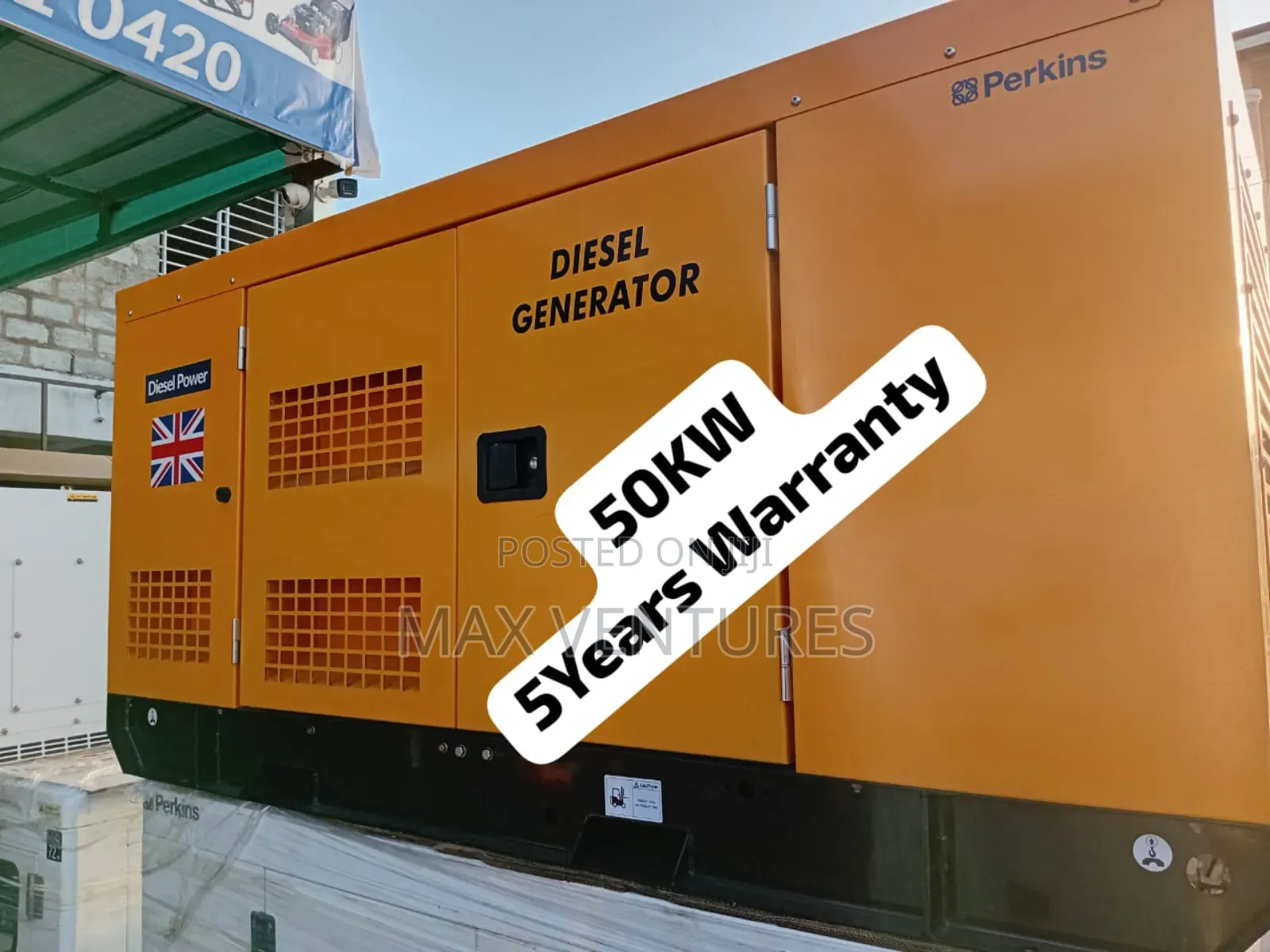 50kw Diesel Powered Perkins Durable Generator Big Facility