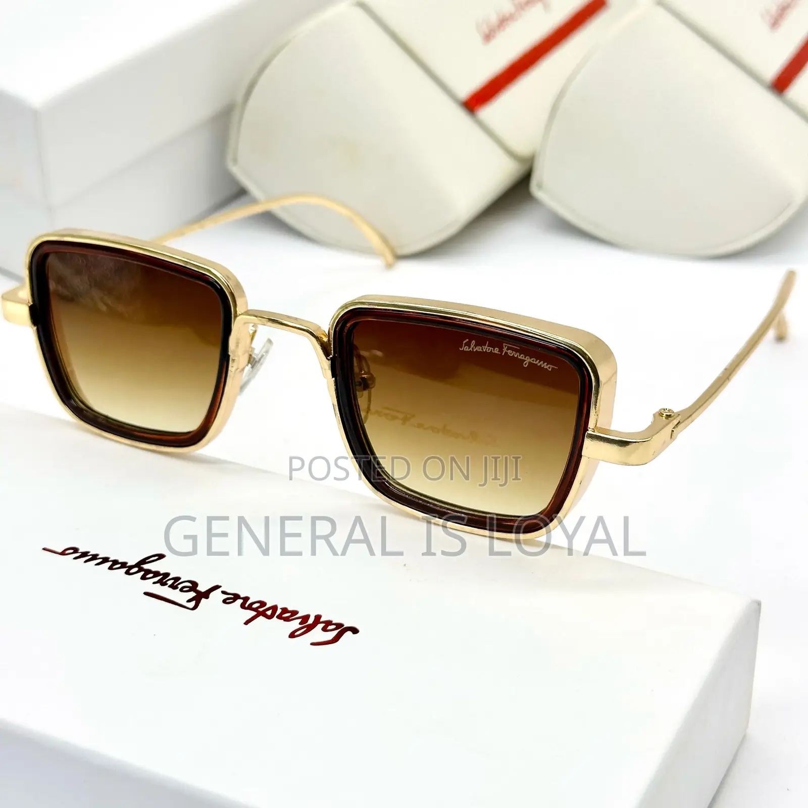 Salvatore Ferragamo Metal Sunglasses