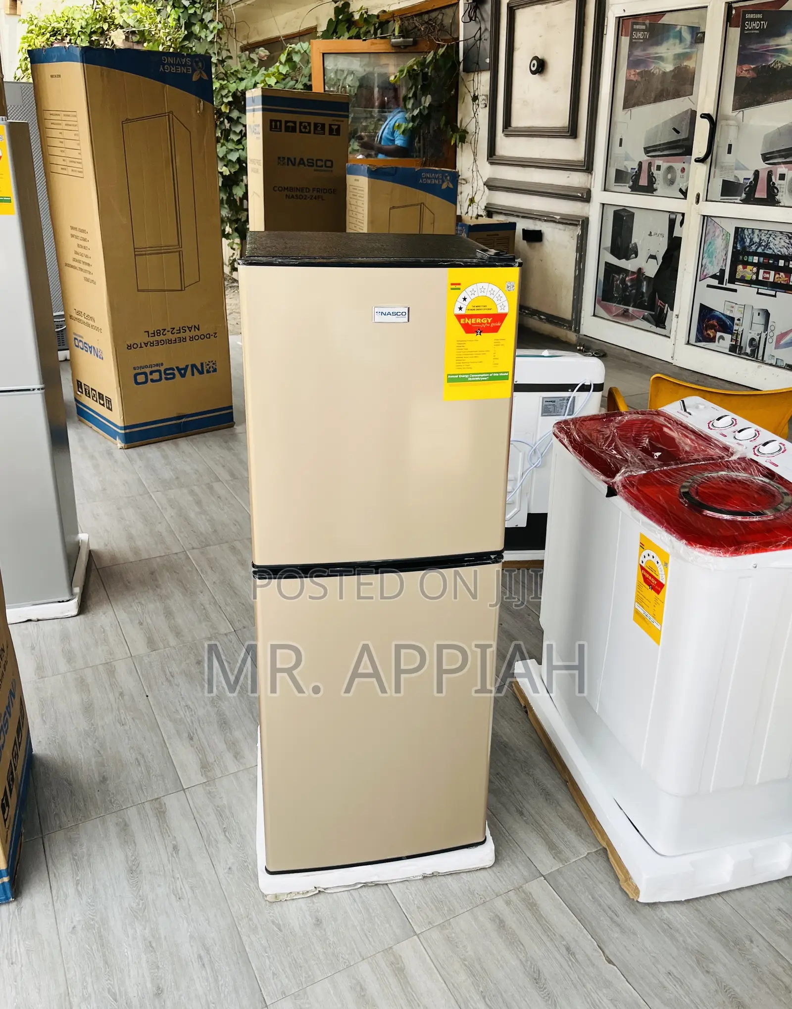 Beautiful Made Nasco D2-18fl Double Door Refrigerator,Gold