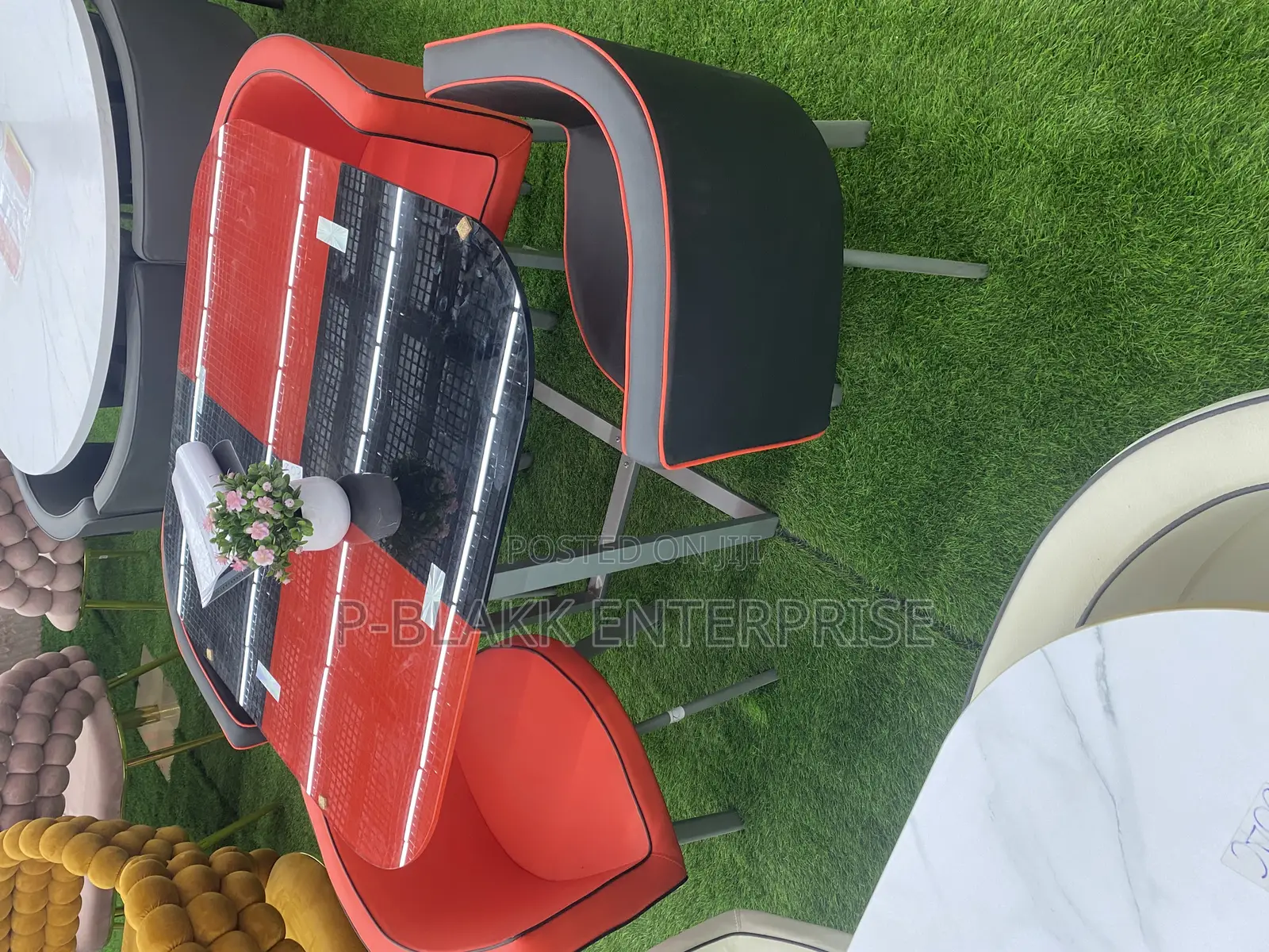 Dining Set Glass Table With 4chairs
