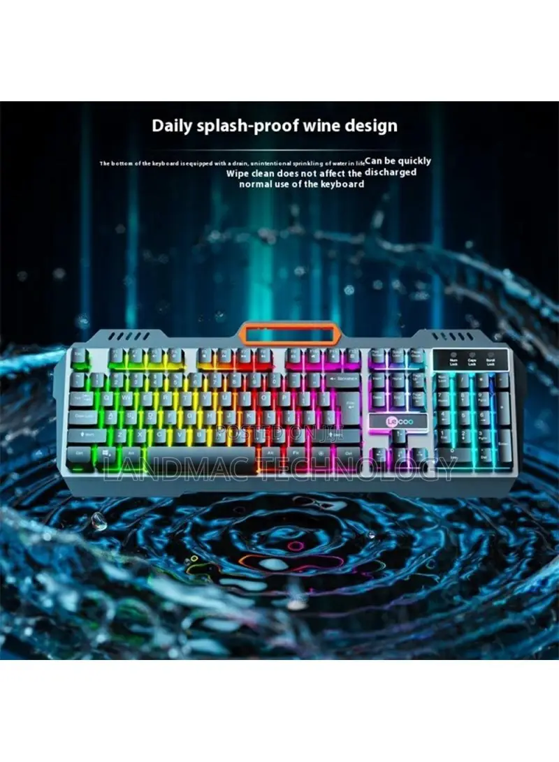 Lenovo Backlight Wired Gaming Mechanical Keyboard Mouse Set