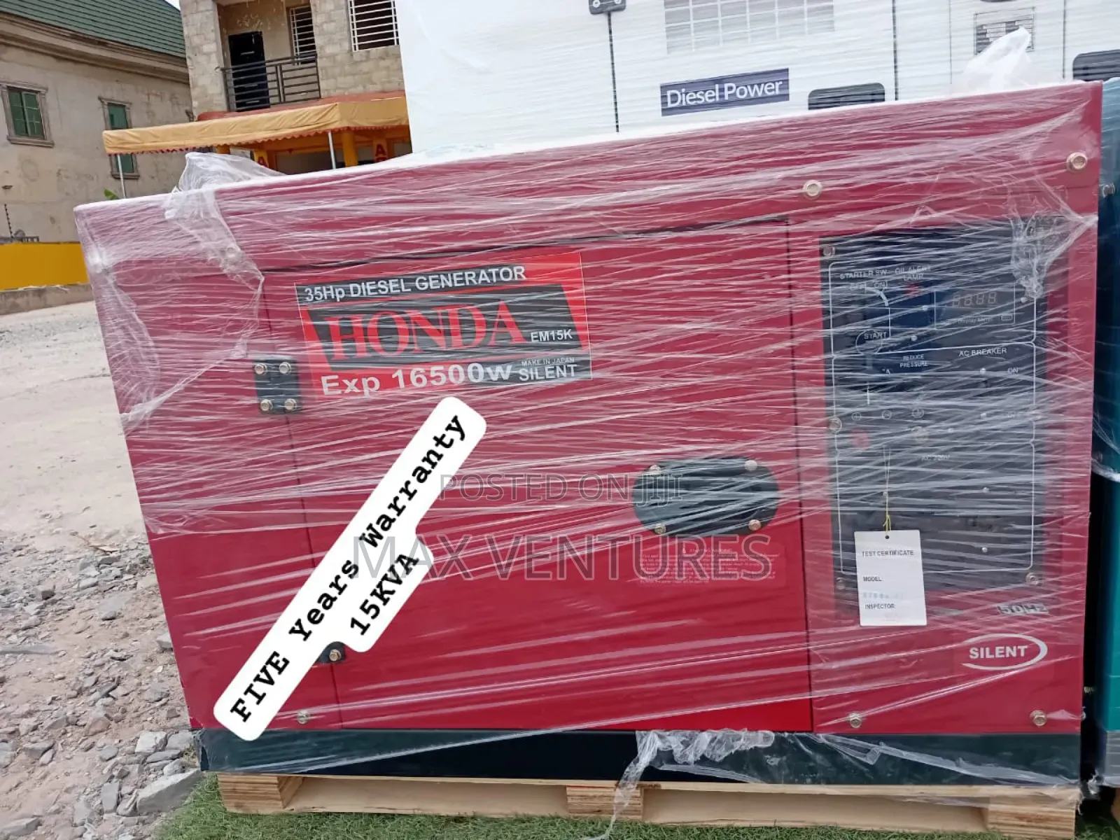 Honda Key Start Fuel Efficient 15kva Diesel Generator