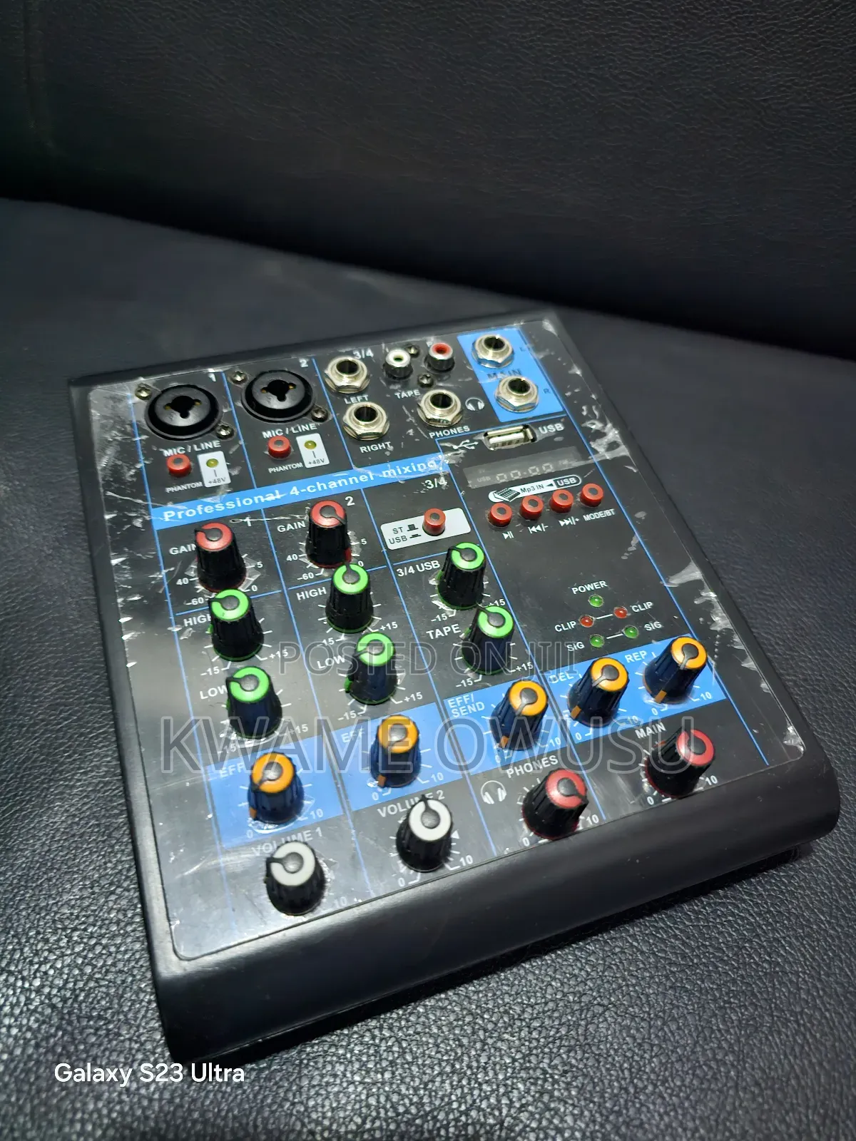 Professional 4 Channel Mixer