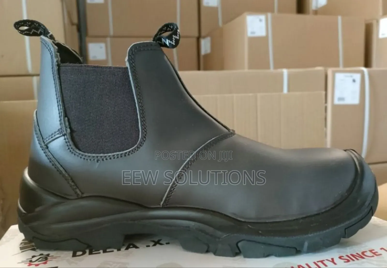 Safety Boots (Brown Leather)