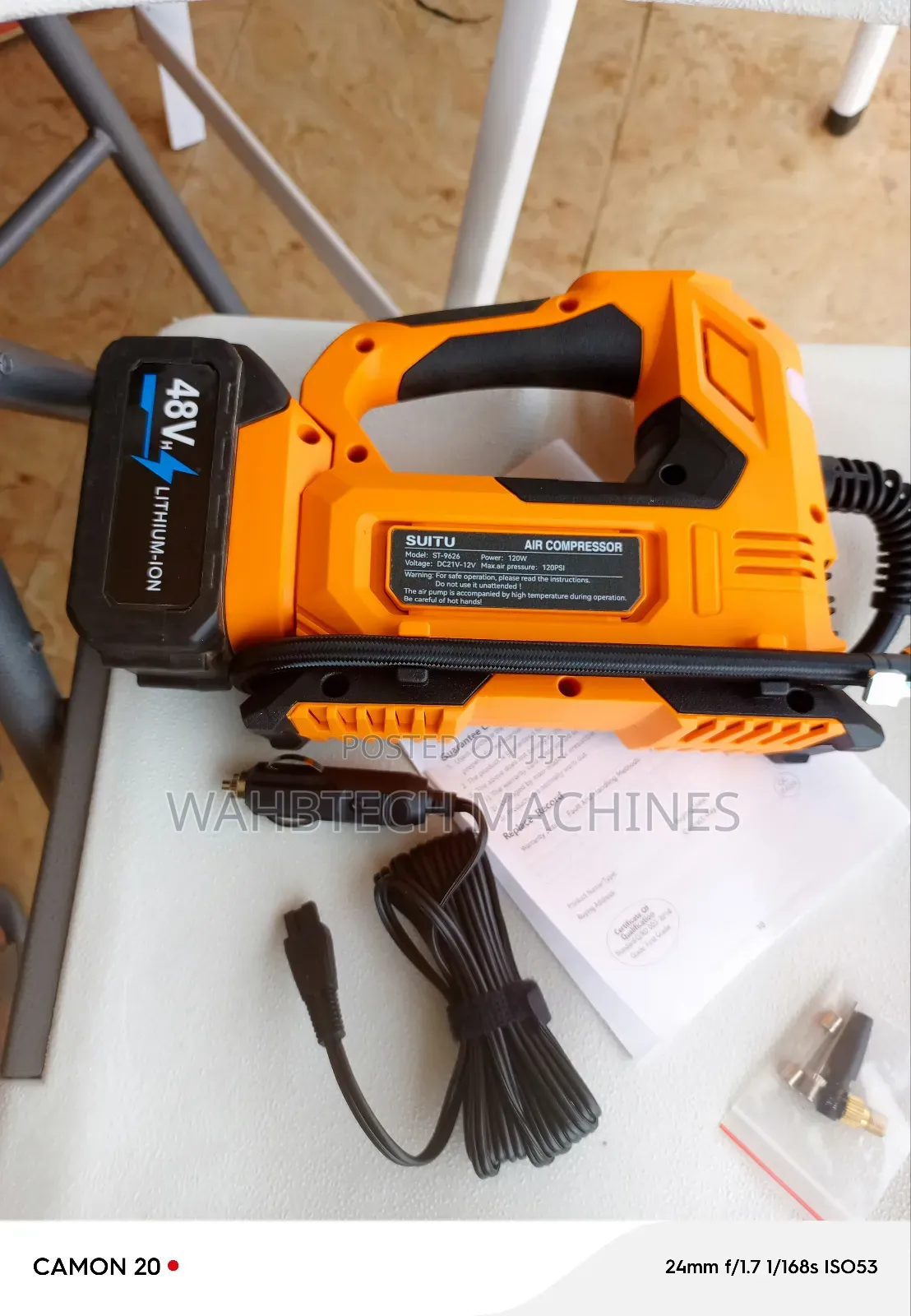 2in1 Pump Lithium and Car Cigarettes Port