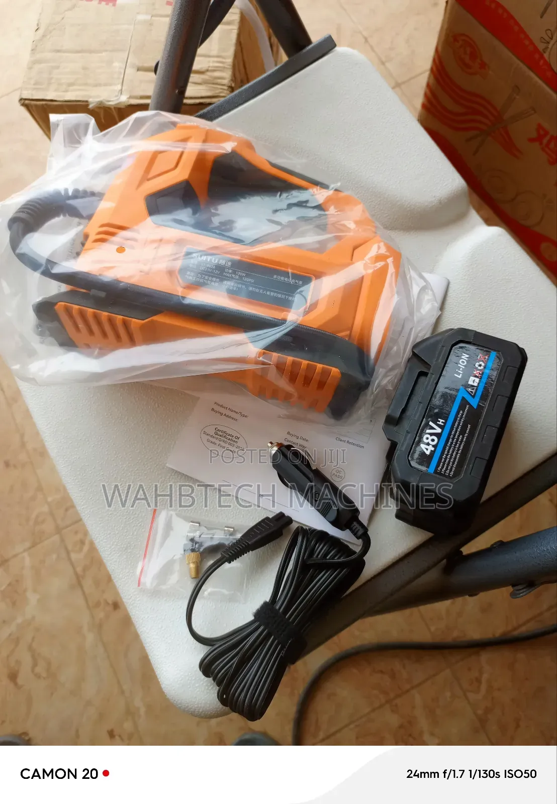 2in1 Pump Lithium and Car Cigarettes Port