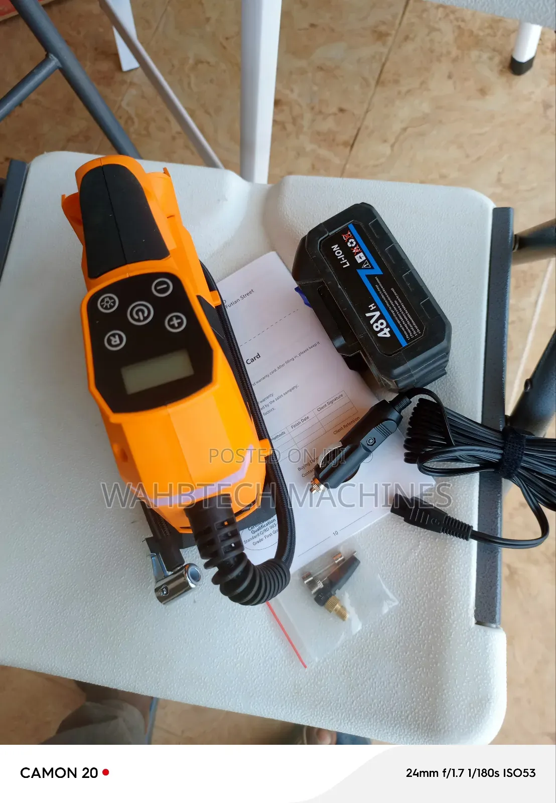 2in1 Pump Lithium and Car Cigarettes Port