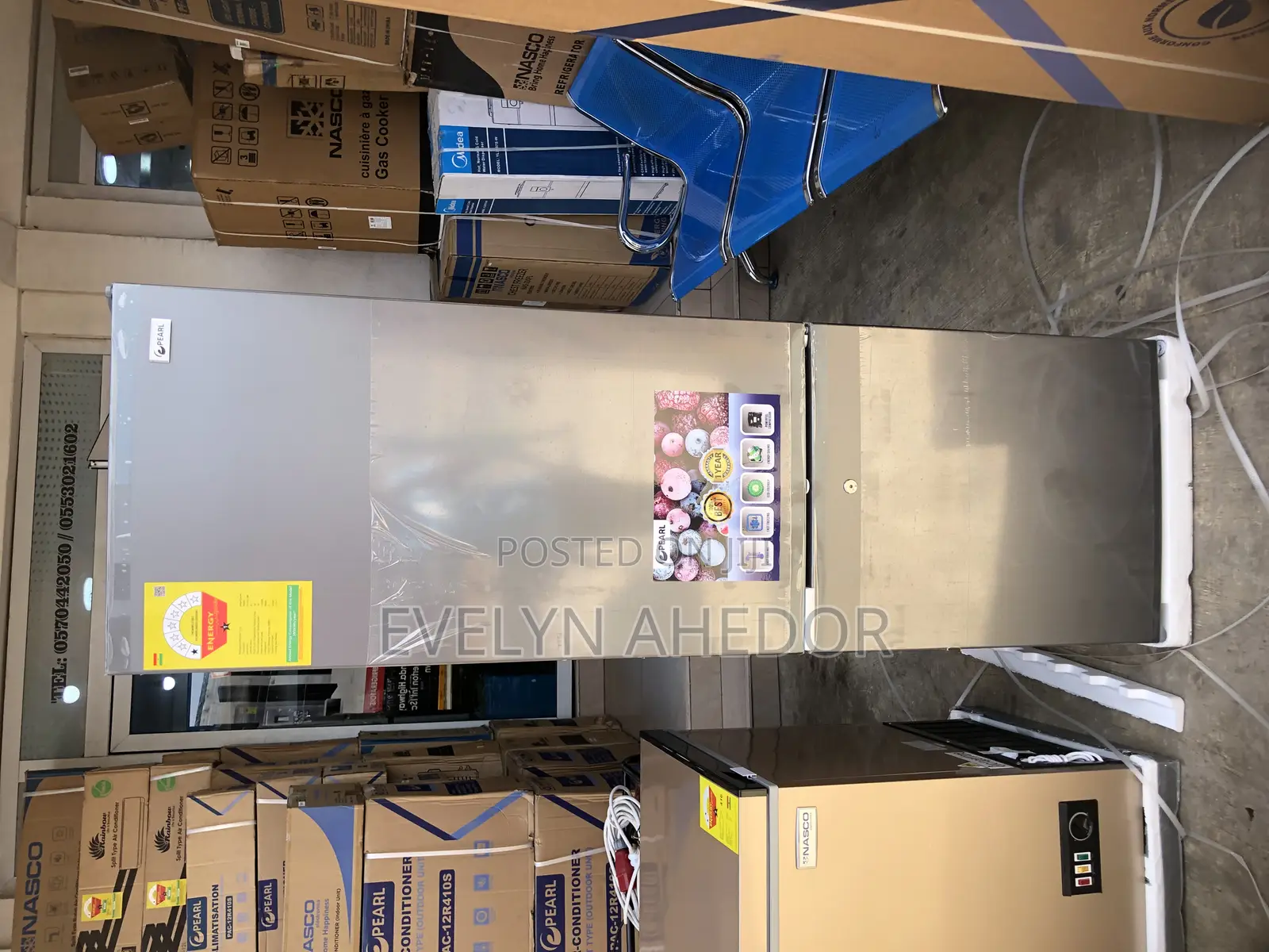 Eco Friendly Pearl Bottom Freezer With Lock and Key for Sal