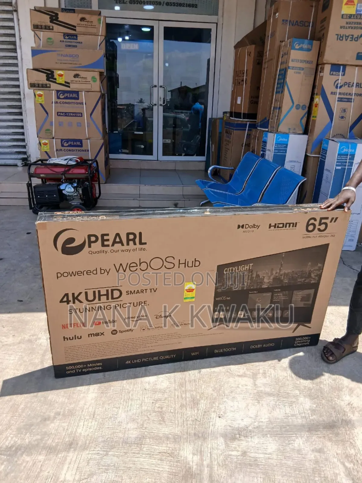 Android Screen 65inches Smart Uhd Tv Pearl