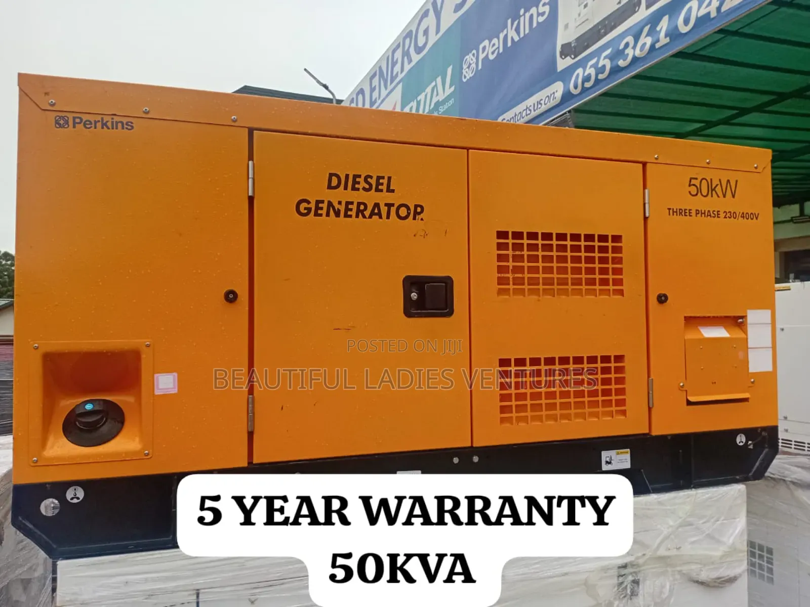 Streamlined 50kva 50000watts Perkins Diesel Genset 50kva Uk