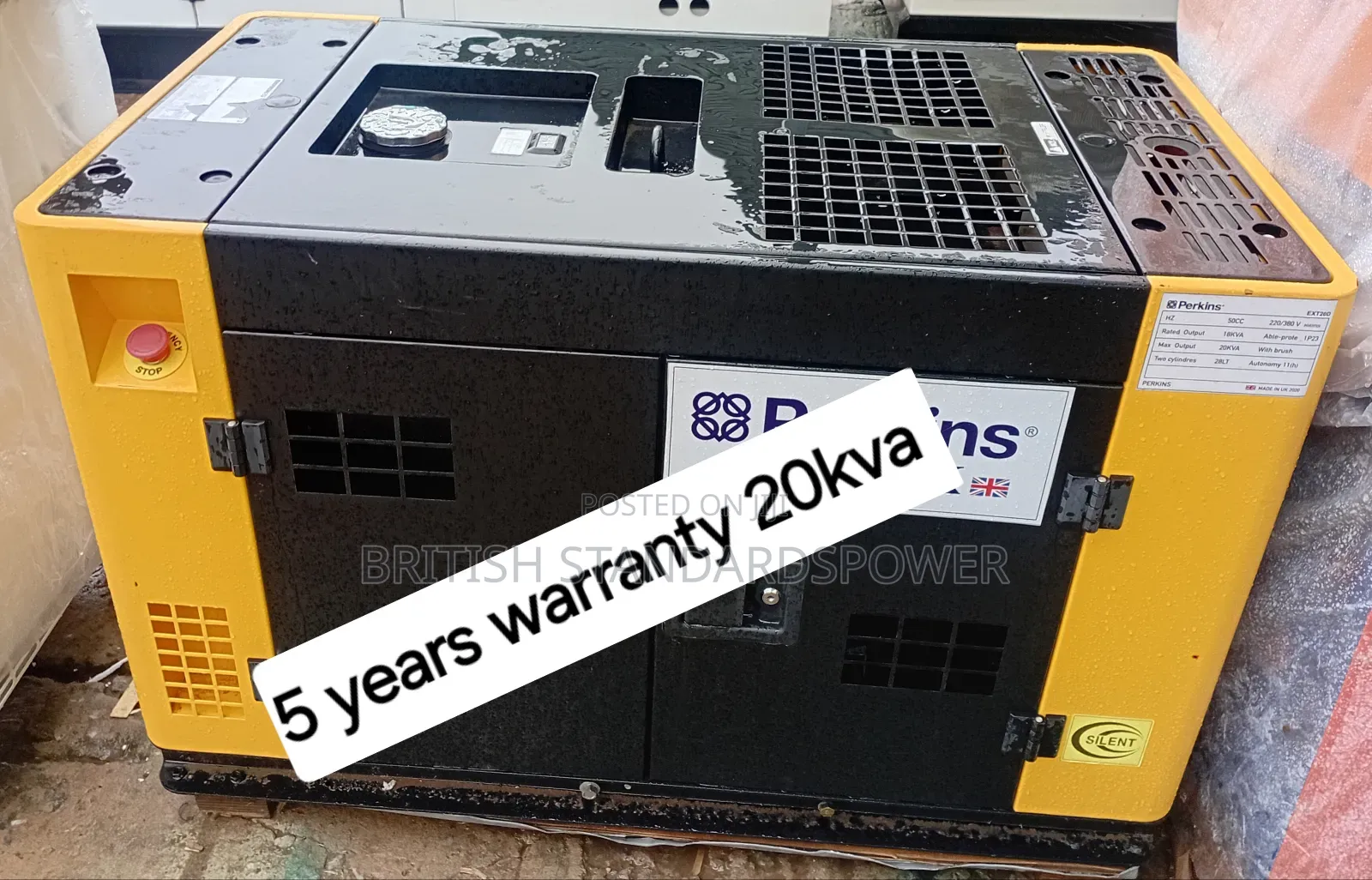 Water Resistant 20kva Silent Diesel Generator