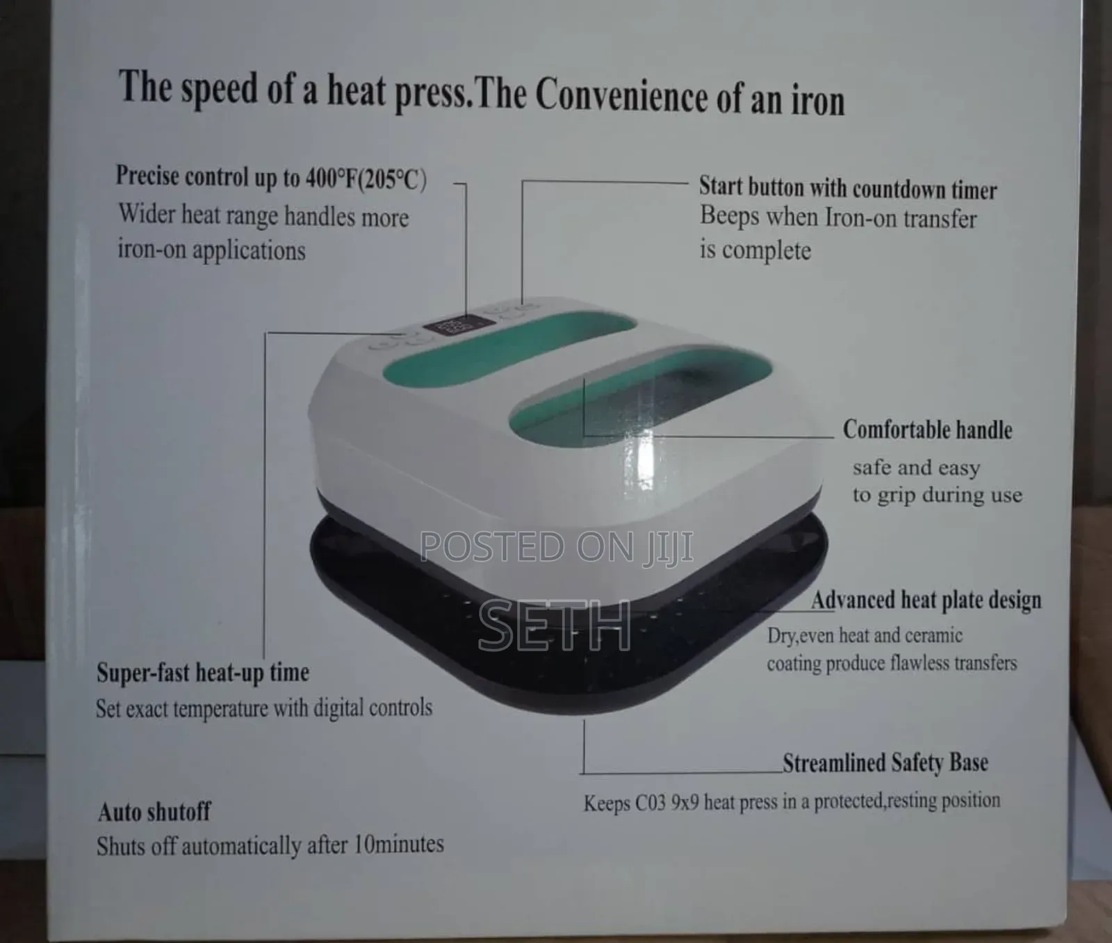Smart Heat Press Machine 9in X 9in