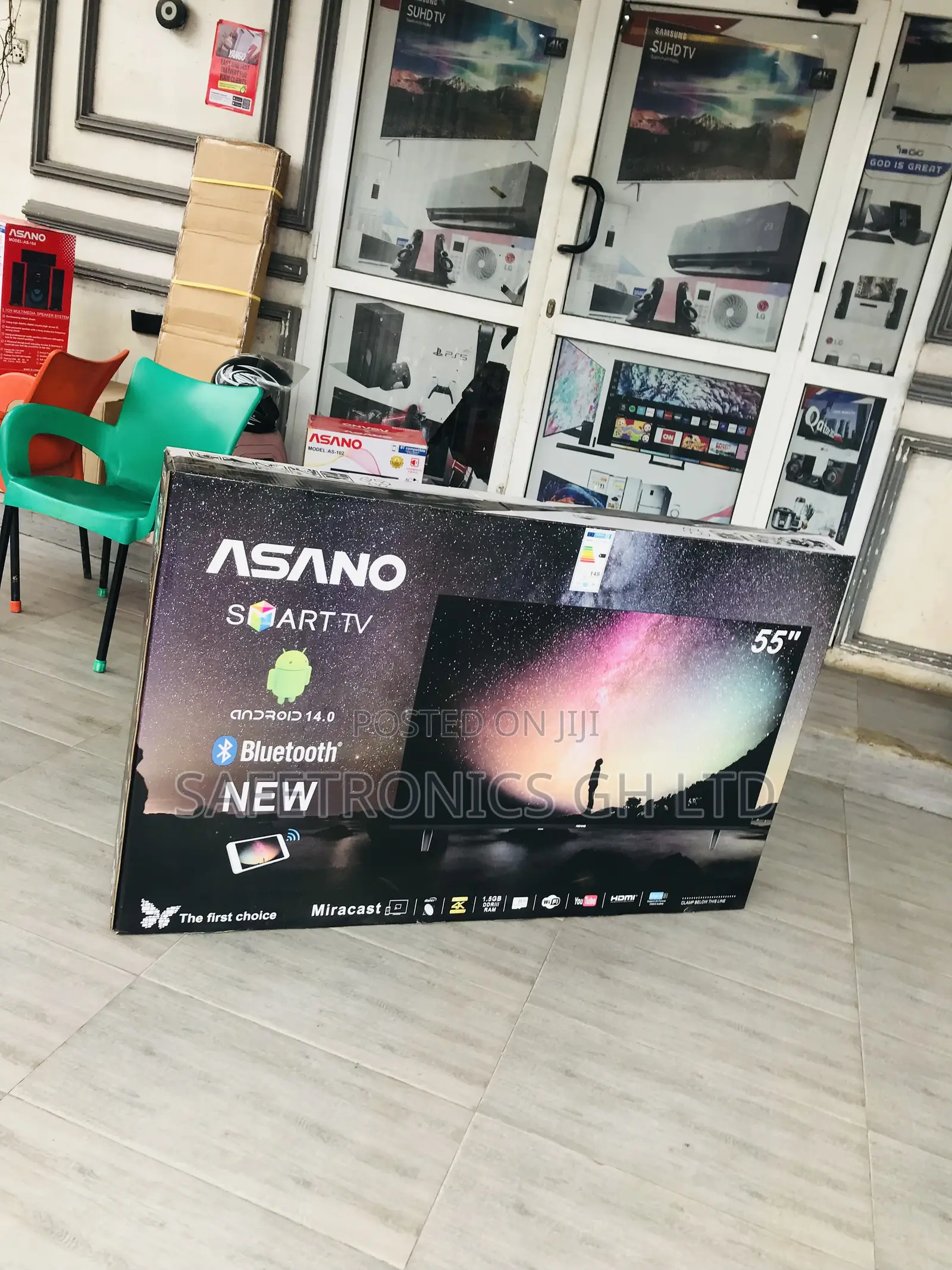 Long Lasting 55 Inch Asano Led Smartscreen Tv