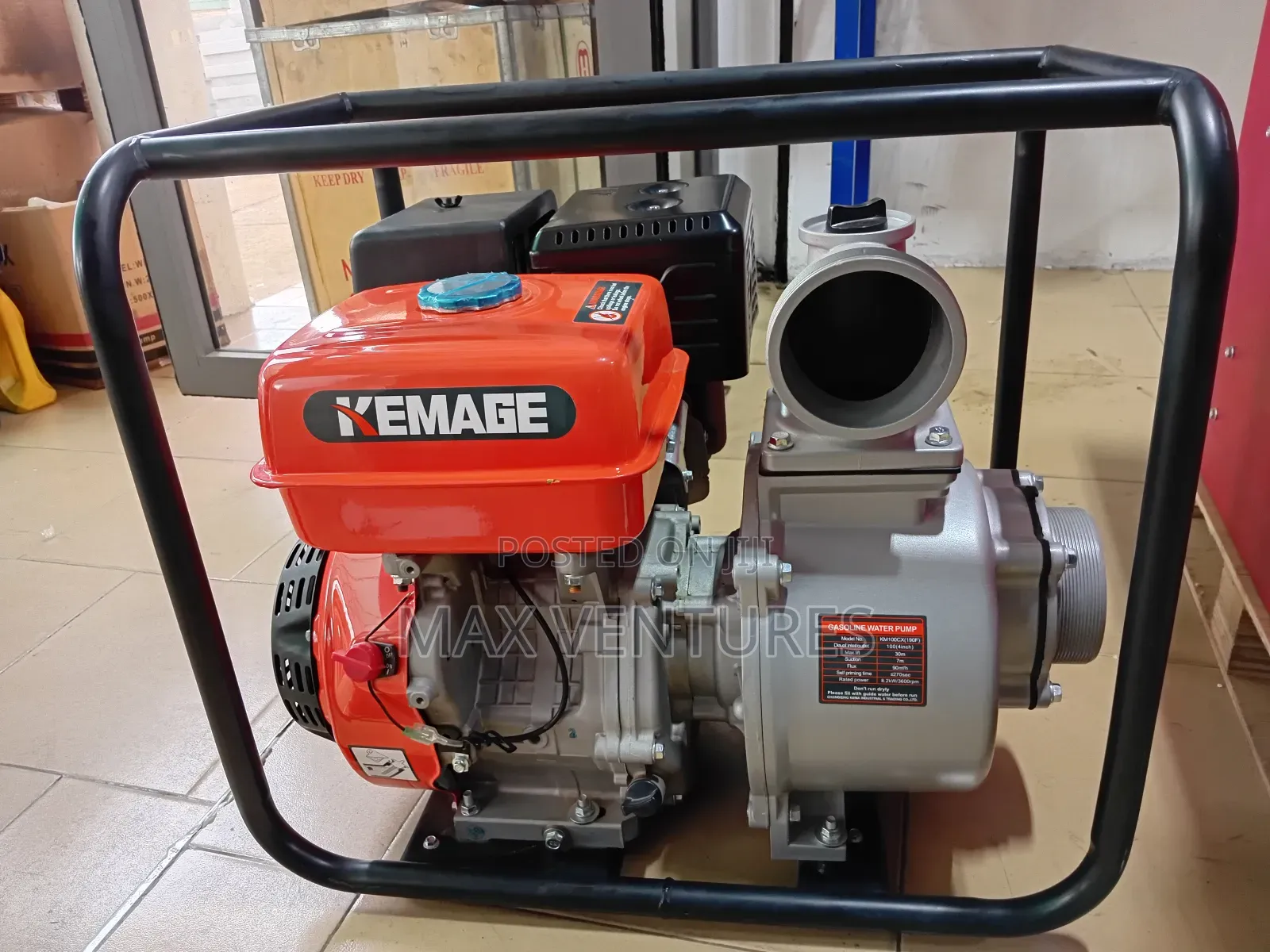 Industrial Strength 4 Inches Gasoline Water Pump