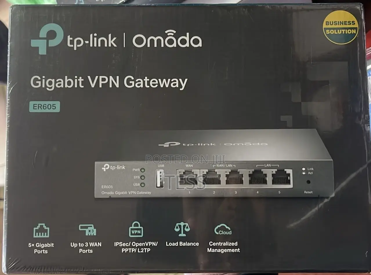 Tp-Link Er605 V2 Wired Gigabit VPN Router Omada