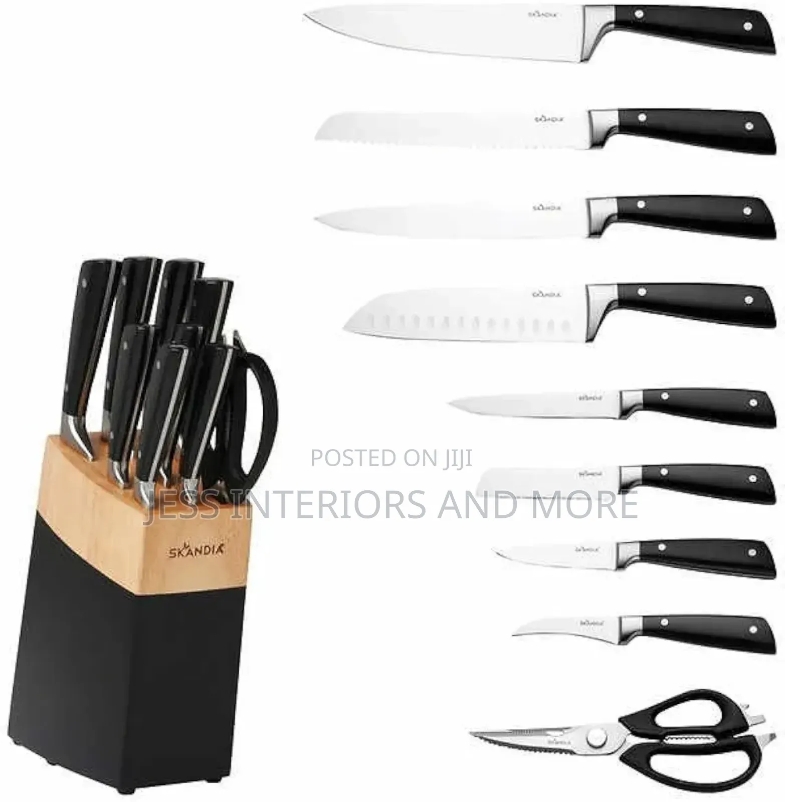 Skandia Constract 10-Piece Knife Block Set