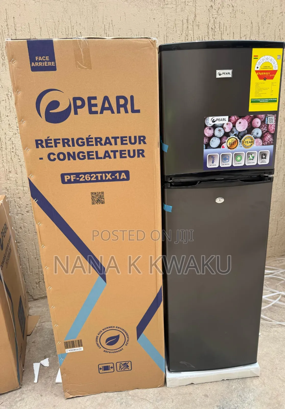 Top Freezer Pearl 165litres Double Door Fridge_ Freezer