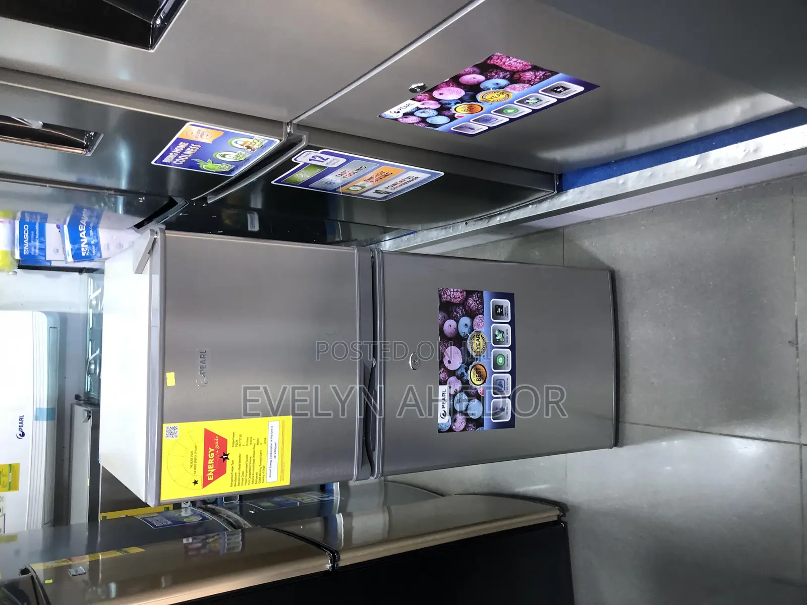 Quiet and Affordable Pearl Double Door Fridge 108 Liters