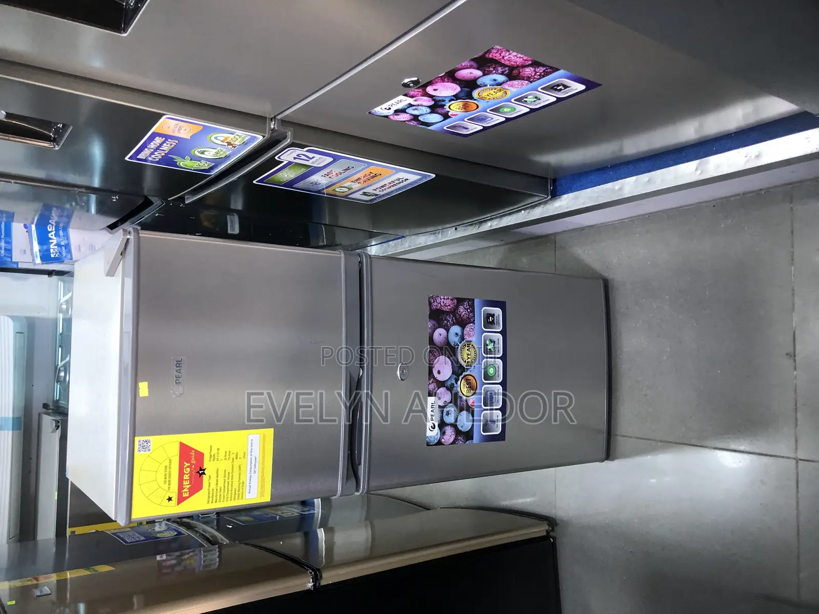 Quiet and Affordable Pearl Double Door Fridge 108 Liters