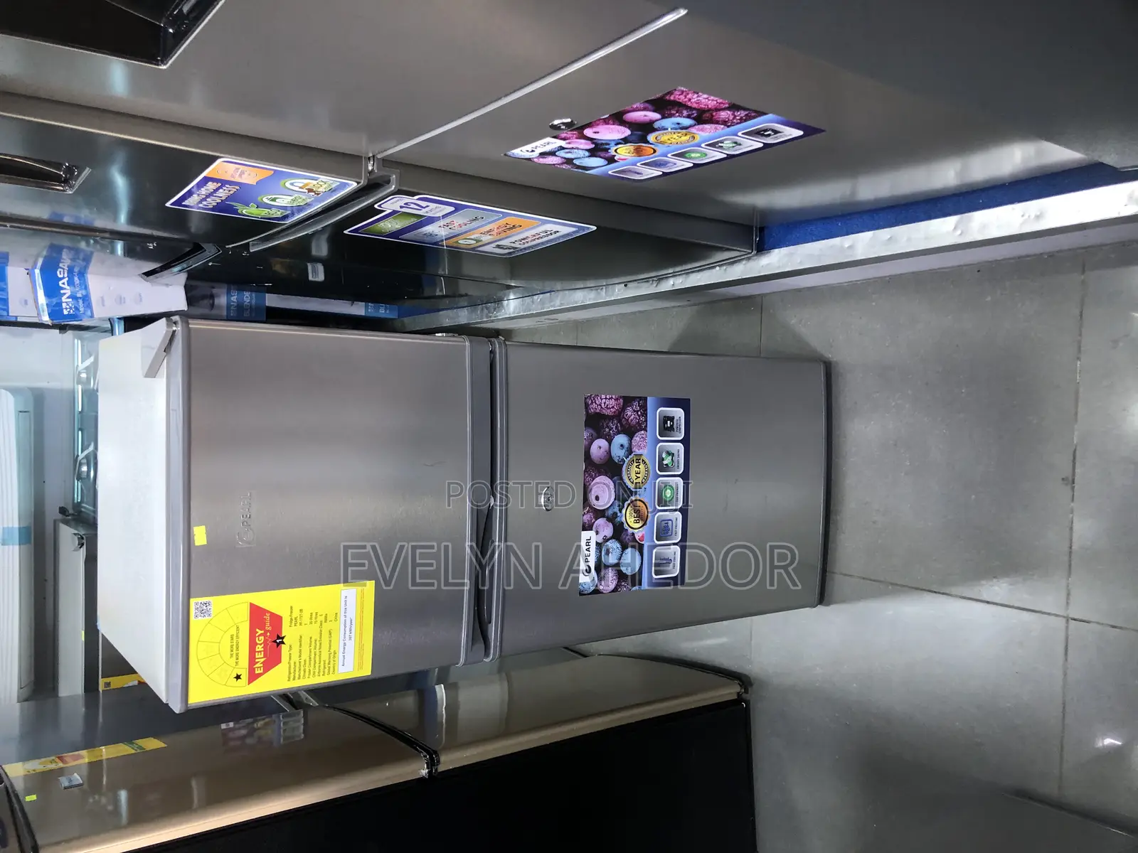 Quiet and Affordable Pearl Double Door Fridge 108 Liters