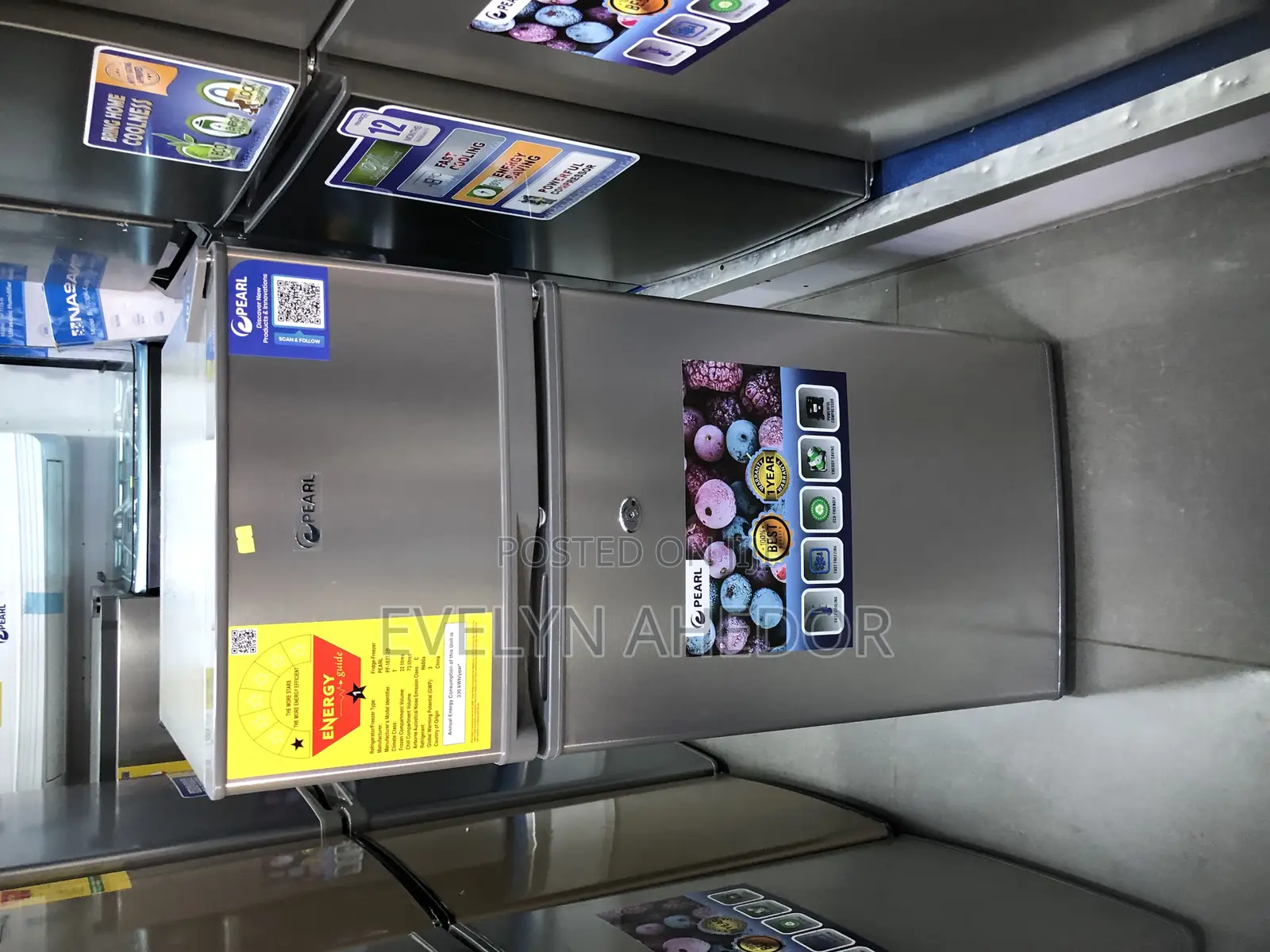 Energy Saving Pearl Top Freezer 95 Liters Available as Seen