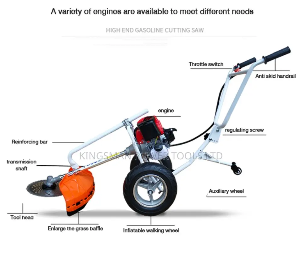 Trolley Gasoline Brush Cutter