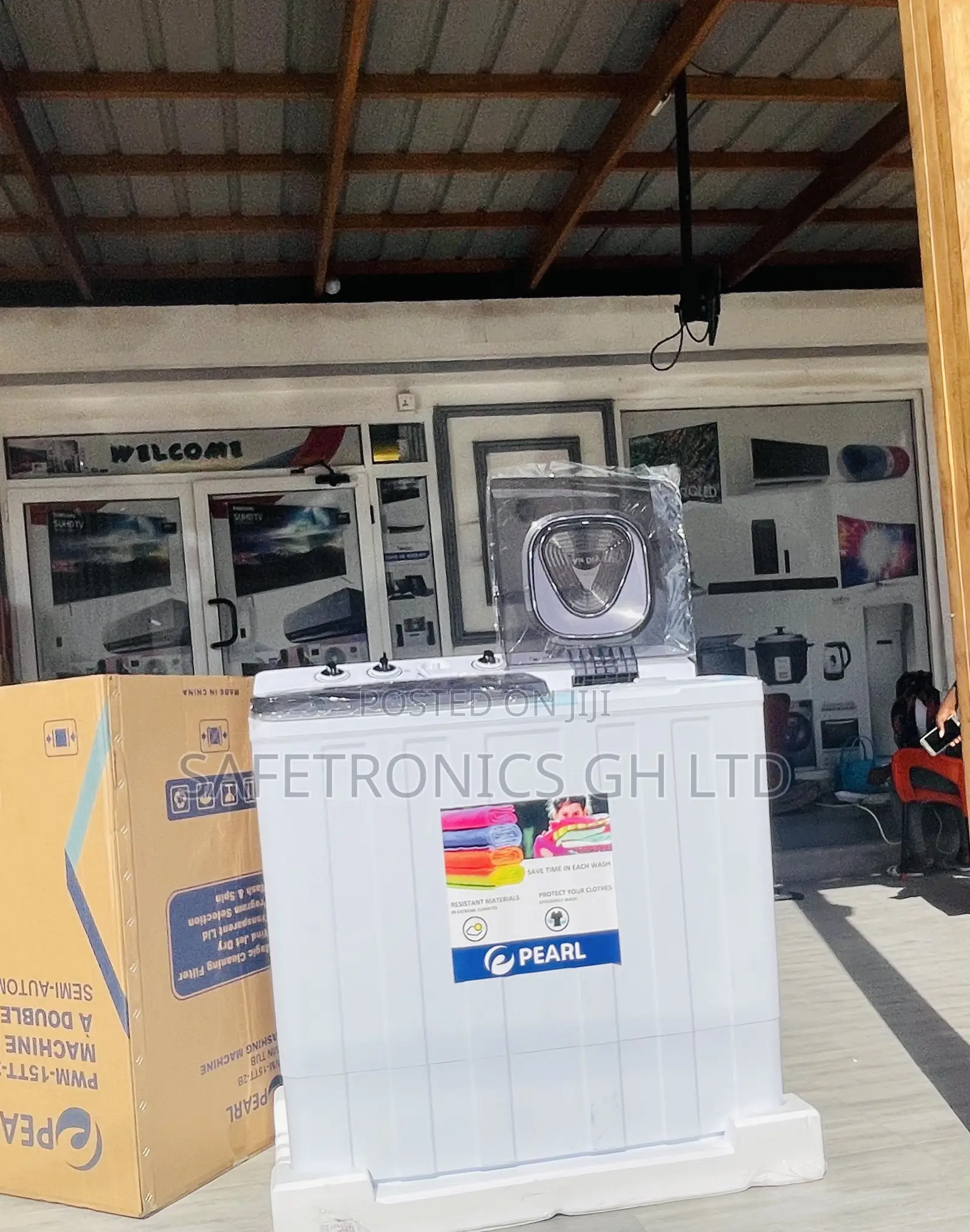 Reliable Fast Pearl Topload Semiauto (White) 15kg Washer