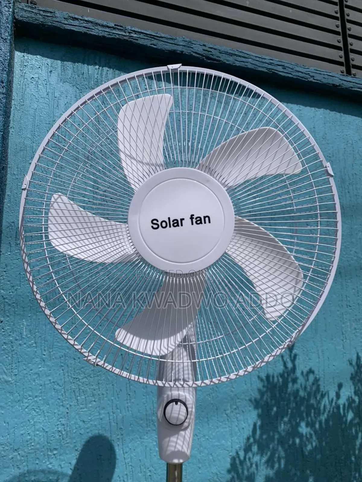 Solar Rechargeable Fan