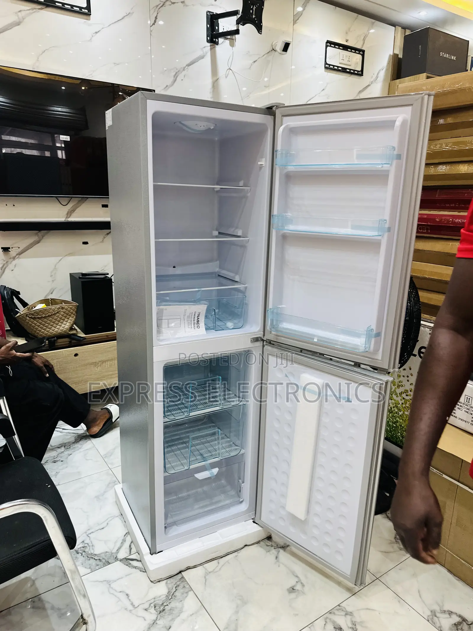 Get a New Grey Nasd2-24fl Double Door Bottom Freezer
