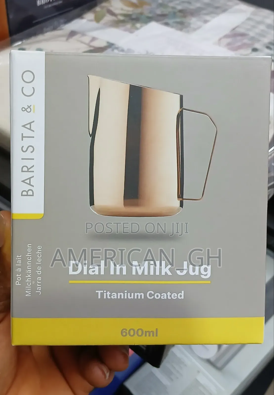 Dial in Milk Jug, Titanium Coated, 600ml