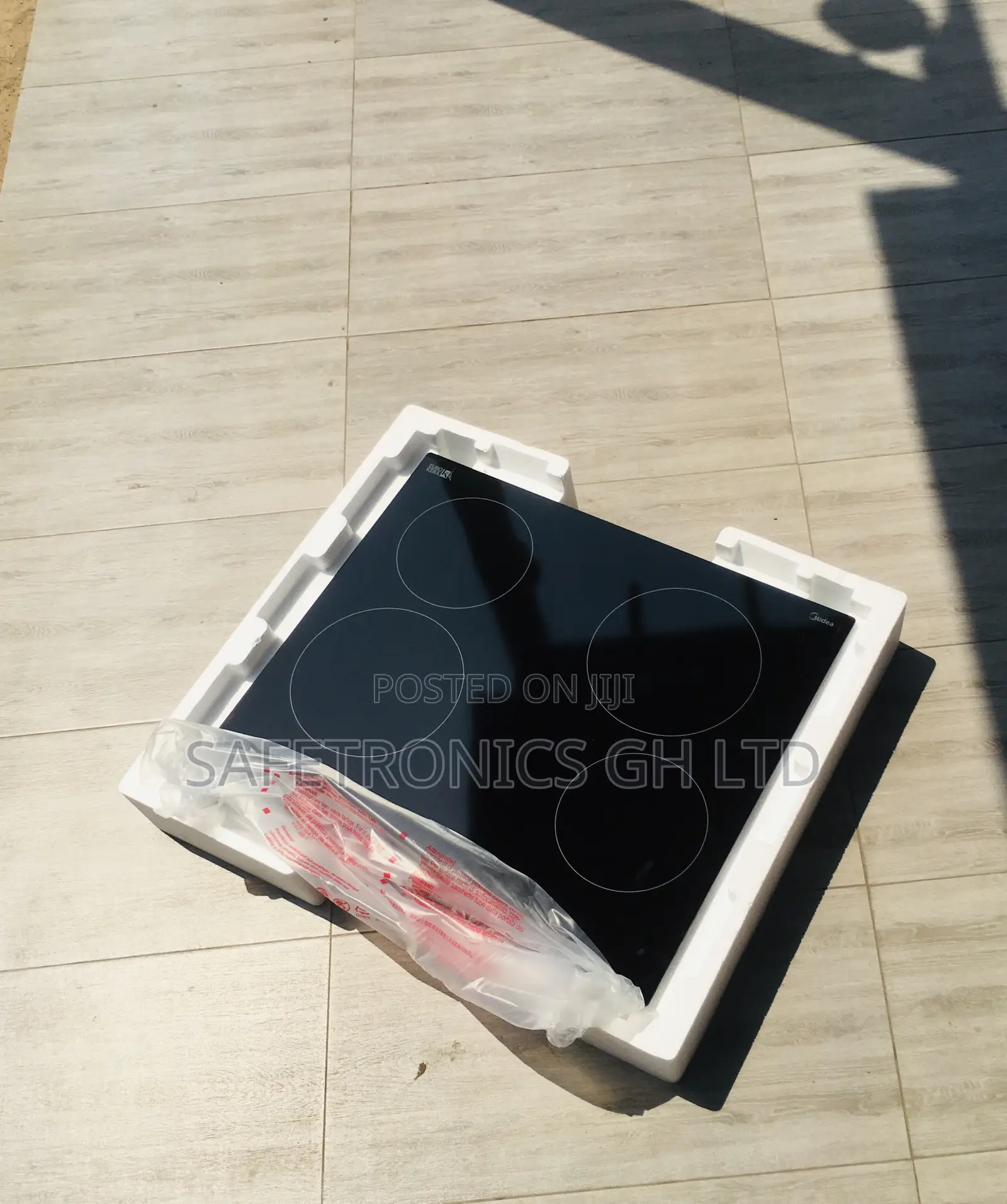 Original Black Glass Midea 60cm 4 Gas Hot Plate Cooker