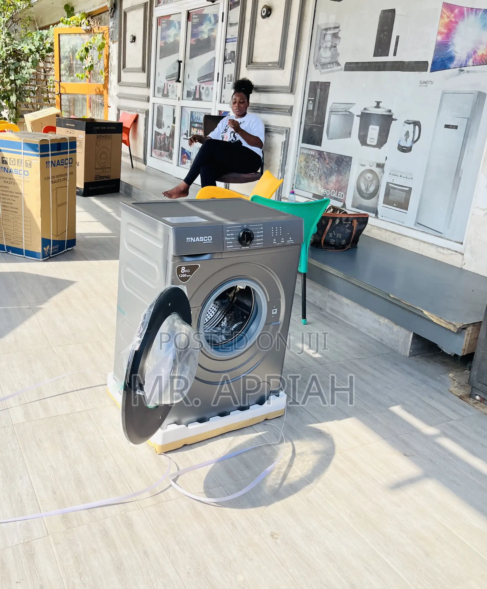 Well Built Nasco 8kg Fully Auto Electric Washing Machine.