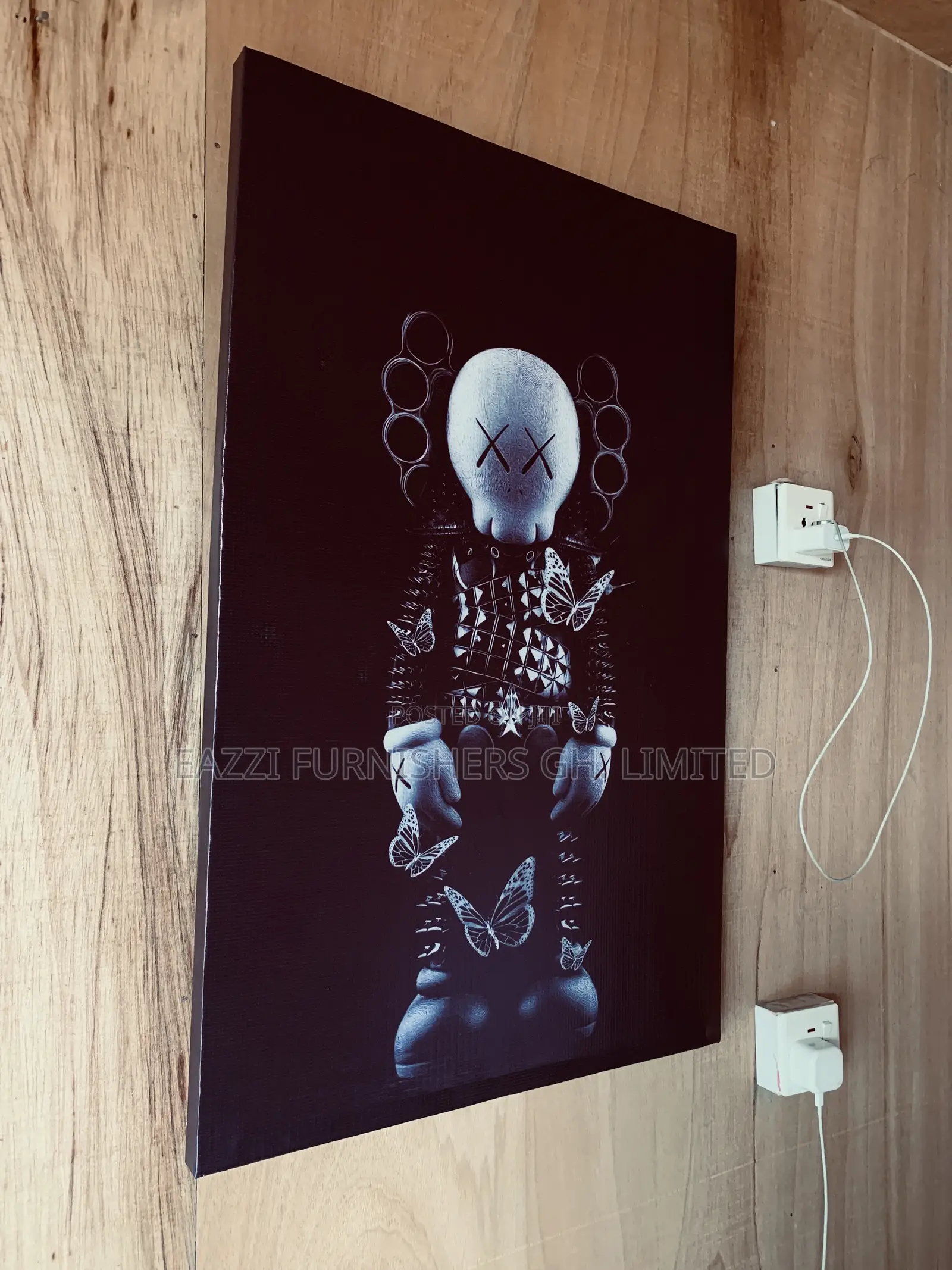 Single Canvas Wall Arts Black and White Kaw Frames