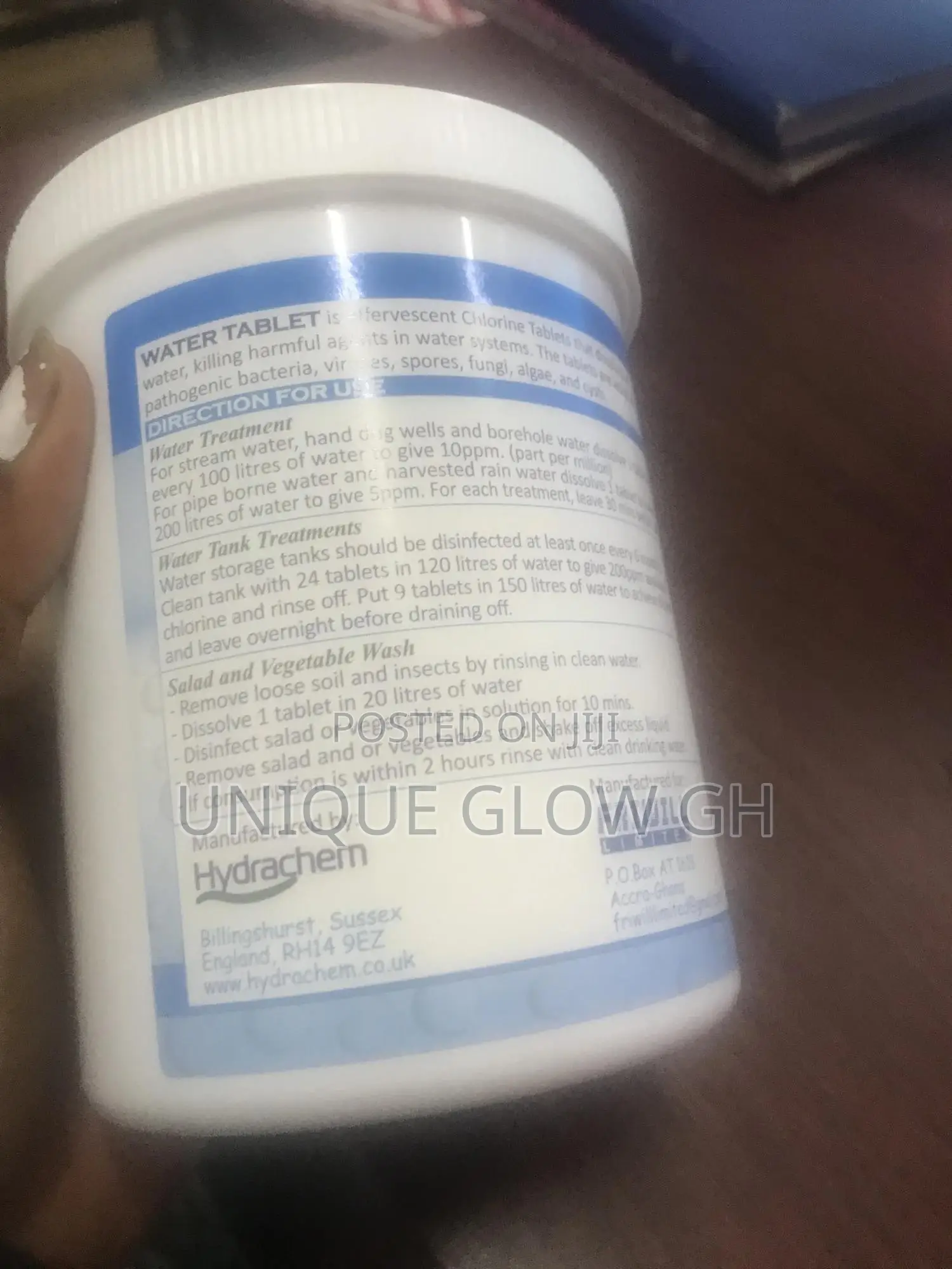 Aquatab Effervescent Water Purification Chlorine Tablets