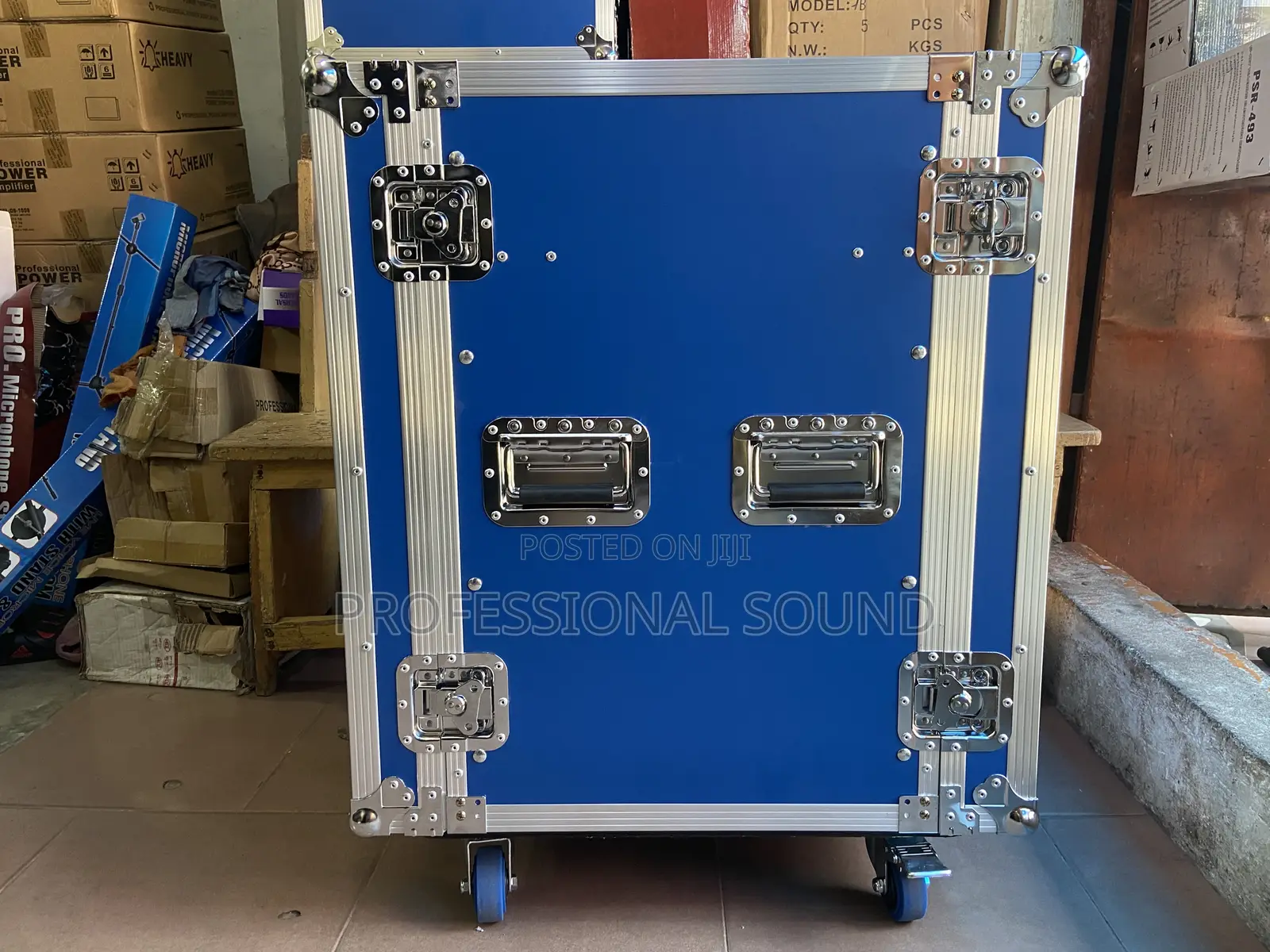 Amplifier Rack 16u 2 Door With Table