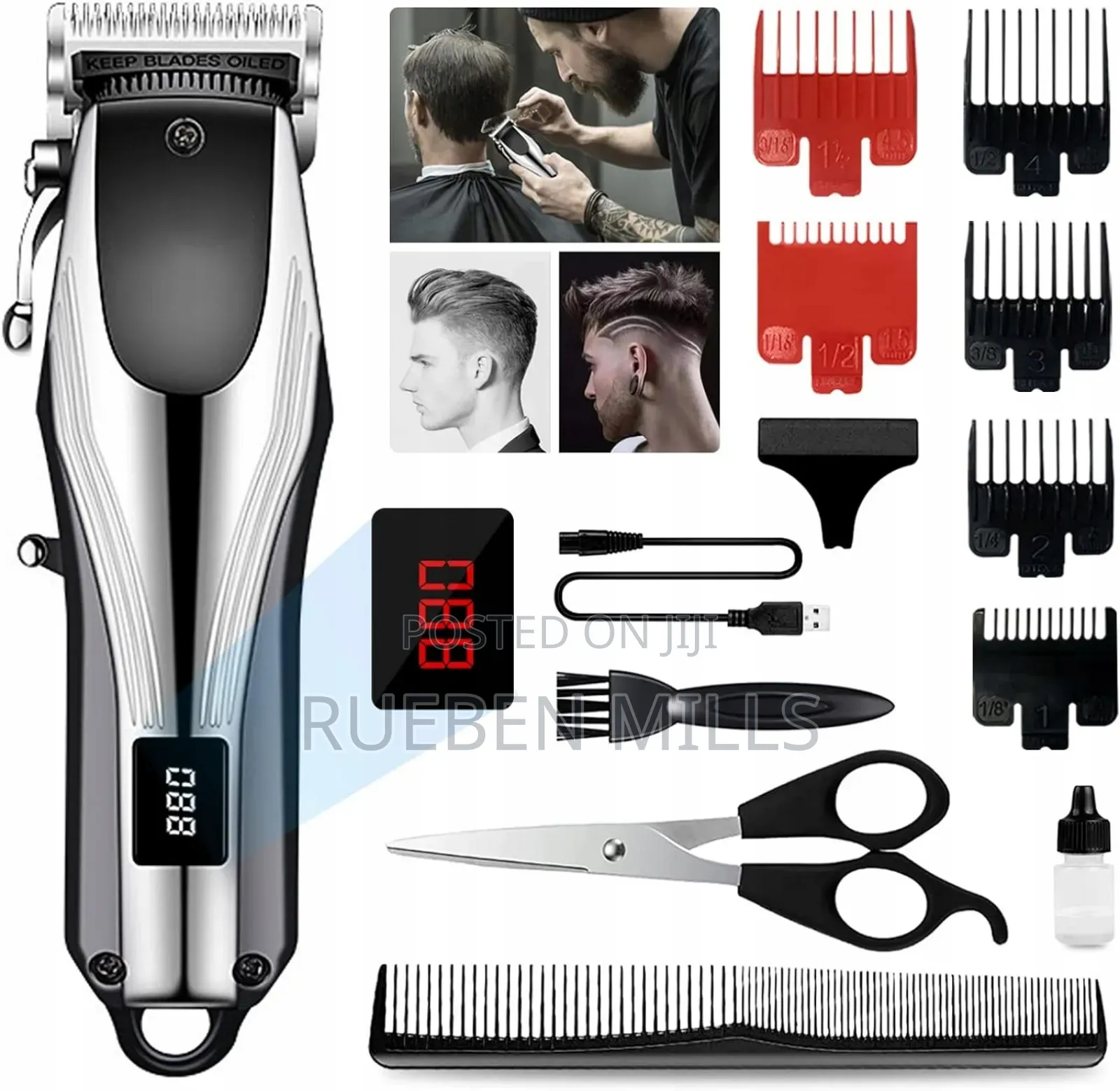 2000mah Large Capacity Li-Ion Battery Barbering Machine