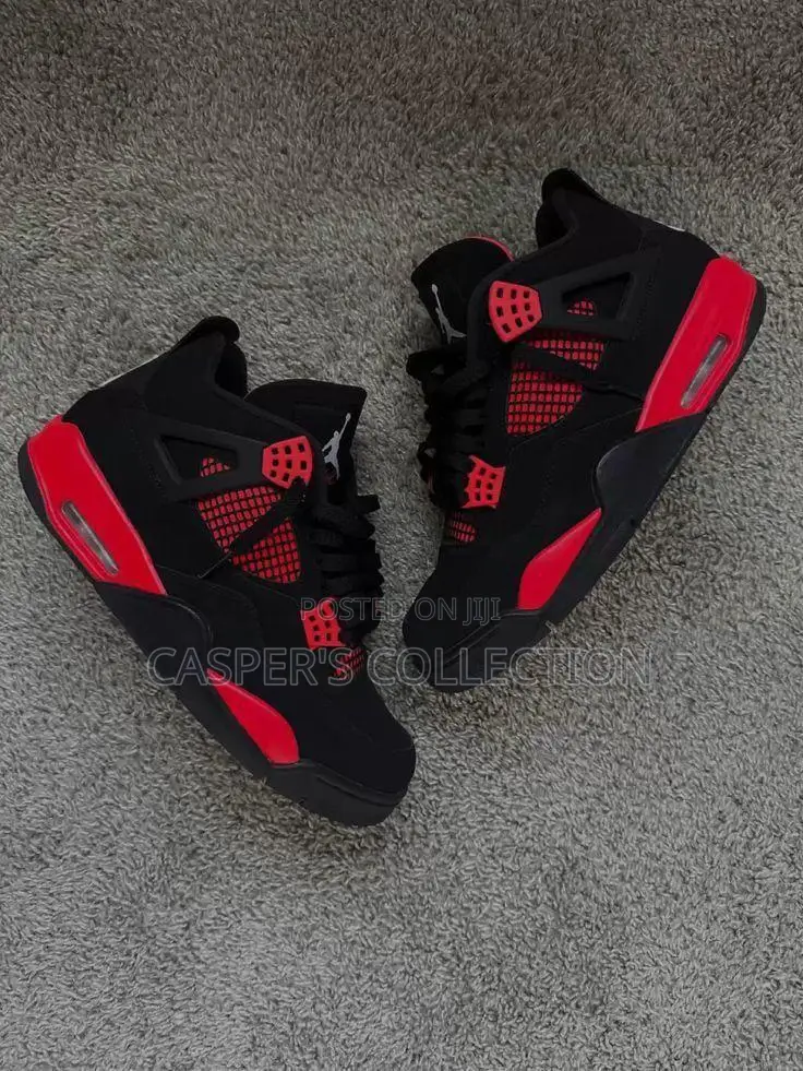 Jordan 4 Black Red Thunders