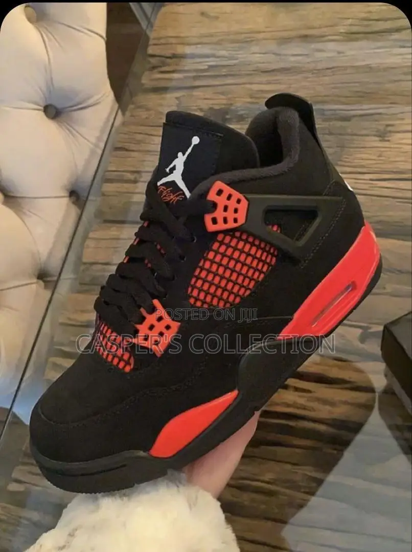Jordan 4 Black Red Thunders