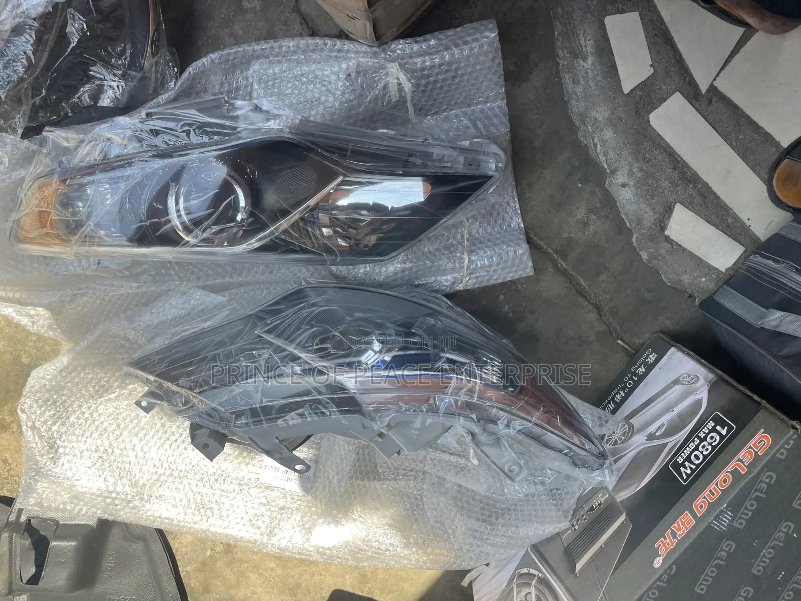 Toyota Camry 2012 2013 2014 Headlight Black Pair