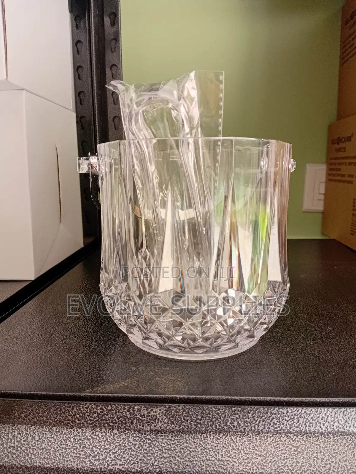 1.2l Crystal Ice Bucket With Ton