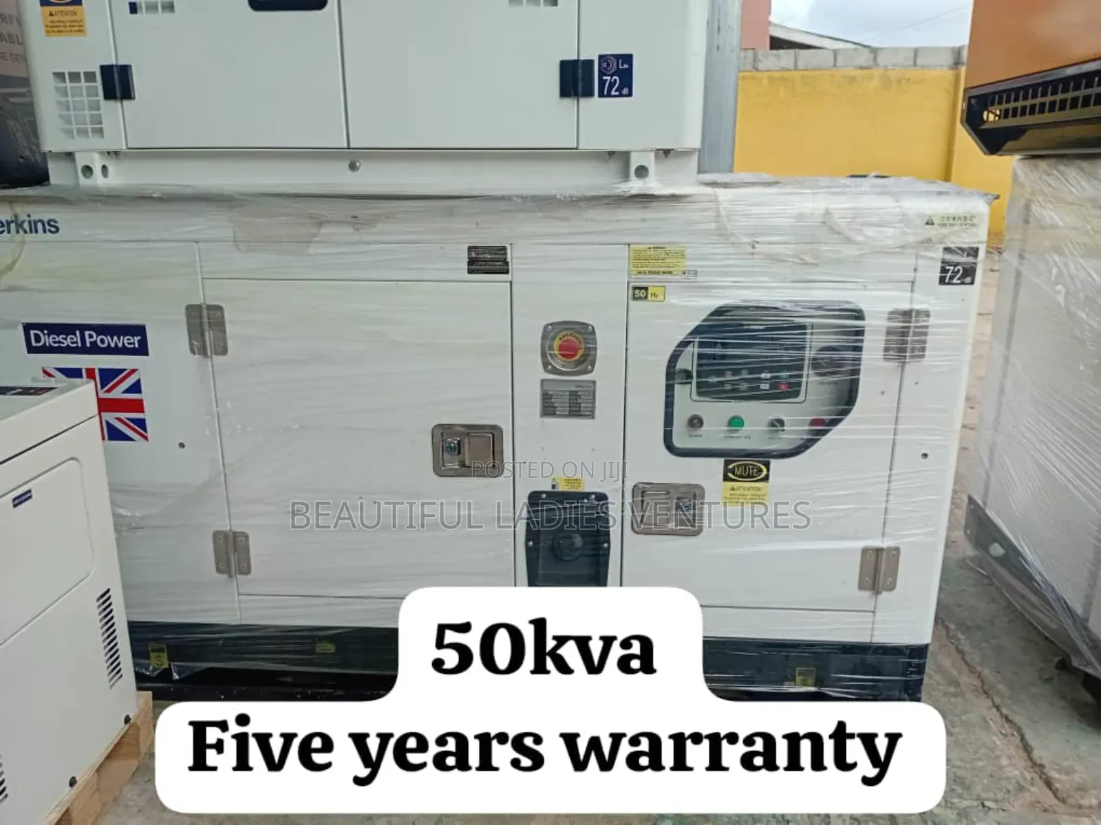 Polished Version 50kva 45000watts Perkins Diesel Silent Gen