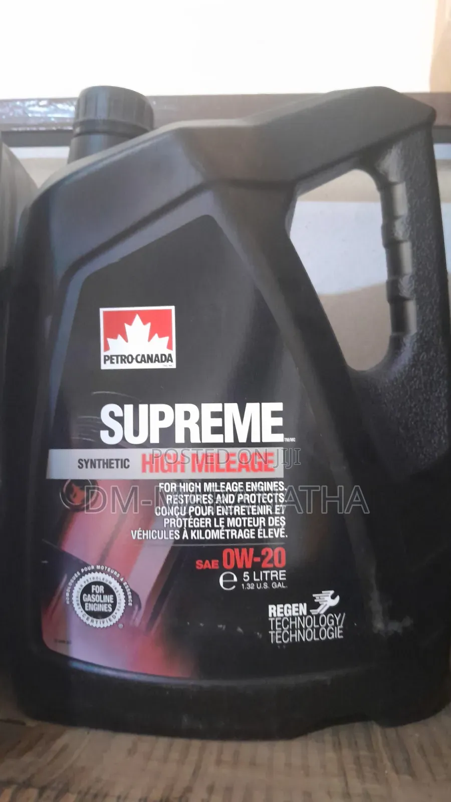 Ow-20 Supreme Full Synthetic Engine Oil